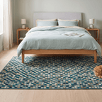 Abbey2 Modern Mosaic Dot Speckled Emerald Teal Washable Indoor Outdoor Rug - RugzellaDigital Print RugRugzellaRugzellaBBB394-RECT-24x47-60x120cmRGZLLA114456Rectangle2' x 3'11" (60x120 cm)RECTANGLE | Abbey2 rectangle bedroom