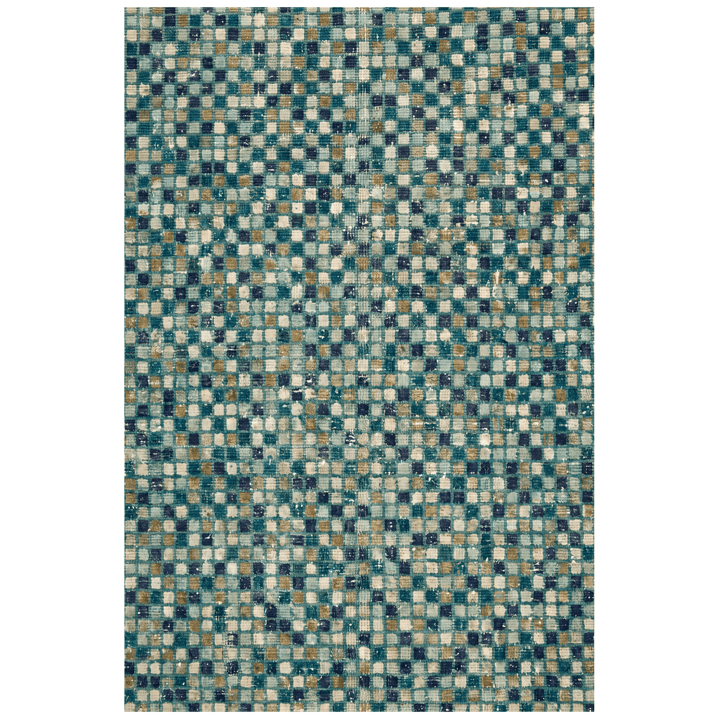 Abbey2 Modern Mosaic Dot Speckled Emerald Teal Washable Indoor Outdoor Rug - RugzellaDigital Print RugRugzellaRugzellaBBB394-RECT-24x47-60x120cmRGZLLA114456Rectangle2' x 3'11" (60x120 cm)RECTANGLE | HERO | Abbey2 rectangle