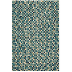 Abbey2 Modern Mosaic Dot Speckled Emerald Teal Washable Indoor Outdoor Rug - RugzellaDigital Print RugRugzellaRugzellaBBB394-RECT-24x47-60x120cmRGZLLA114456Rectangle2' x 3'11" (60x120 cm)RECTANGLE | HERO | Abbey2 rectangle