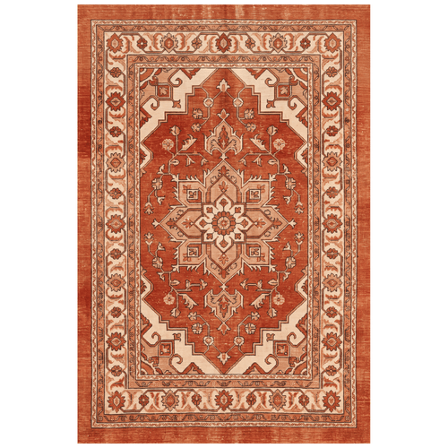 Agrimony Modern Distressed Solid Rust Ember Sand Washable Indoor Outdoor Entryway Rug - RugzellaDigital Print RugRugzellaRugzellaBBB487-RECT-24x47-60x120cmRGZLLA147621Rectangle2' x 3'11" (60x120 cm)RECTANGLE | HERO | Agrimony rectangle
