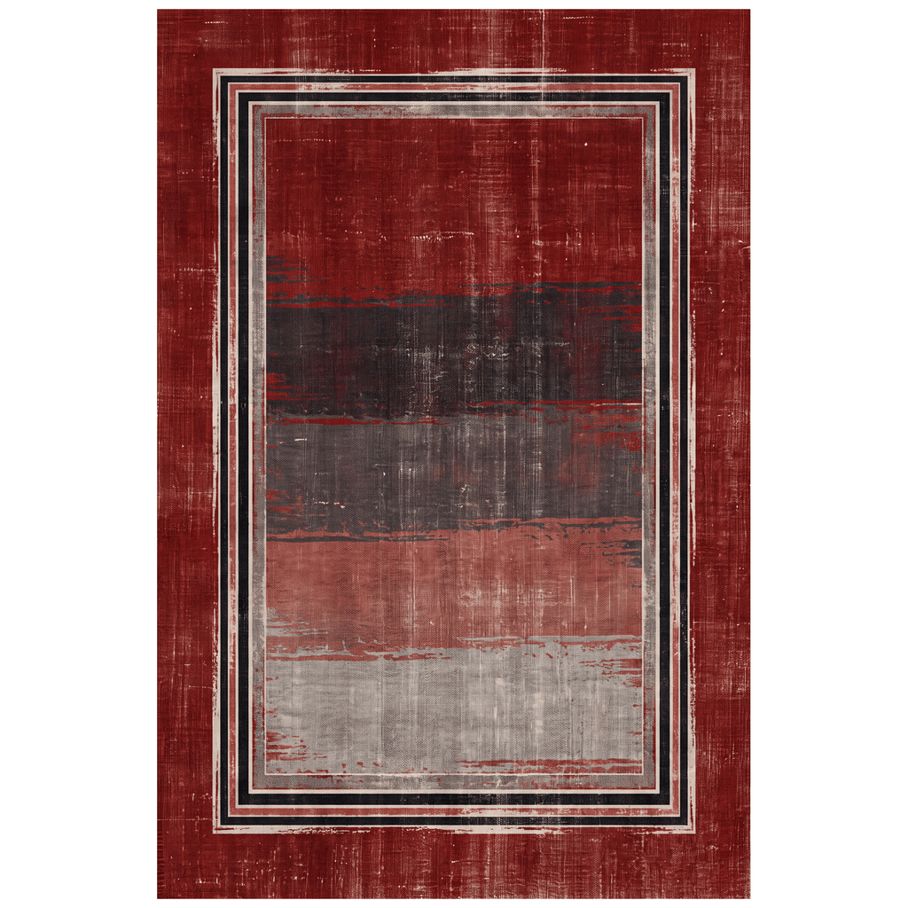 Angelica Modern Brushstroke Stripe Ember Ink Bone Washable Indoor Outdoor Entryway Rug - RugzellaDigital Print RugRugzellaRugzellaBBB489-RECT-24x47-60x120cmRGZLLA147956Rectangle2' x 3'11" (60x120 cm)RECTANGLE | HERO | Angelica rectangle