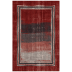 Angelica Modern Brushstroke Stripe Ember Ink Bone Washable Indoor Outdoor Entryway Rug - RugzellaDigital Print RugRugzellaRugzellaBBB489-RECT-24x47-60x120cmRGZLLA147956Rectangle2' x 3'11" (60x120 cm)RECTANGLE | HERO | Angelica rectangle