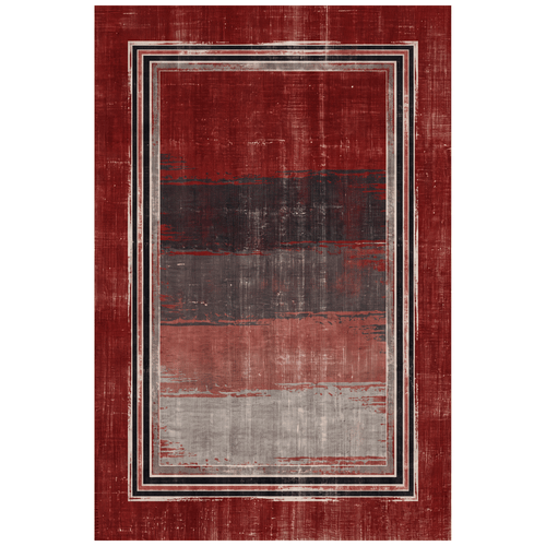 Angelica Modern Brushstroke Stripe Ember Ink Bone Washable Indoor Outdoor Entryway Rug - RugzellaDigital Print RugRugzellaRugzellaBBB489-RECT-24x47-60x120cmRGZLLA147956Rectangle2' x 3'11" (60x120 cm)RECTANGLE | HERO | Angelica rectangle