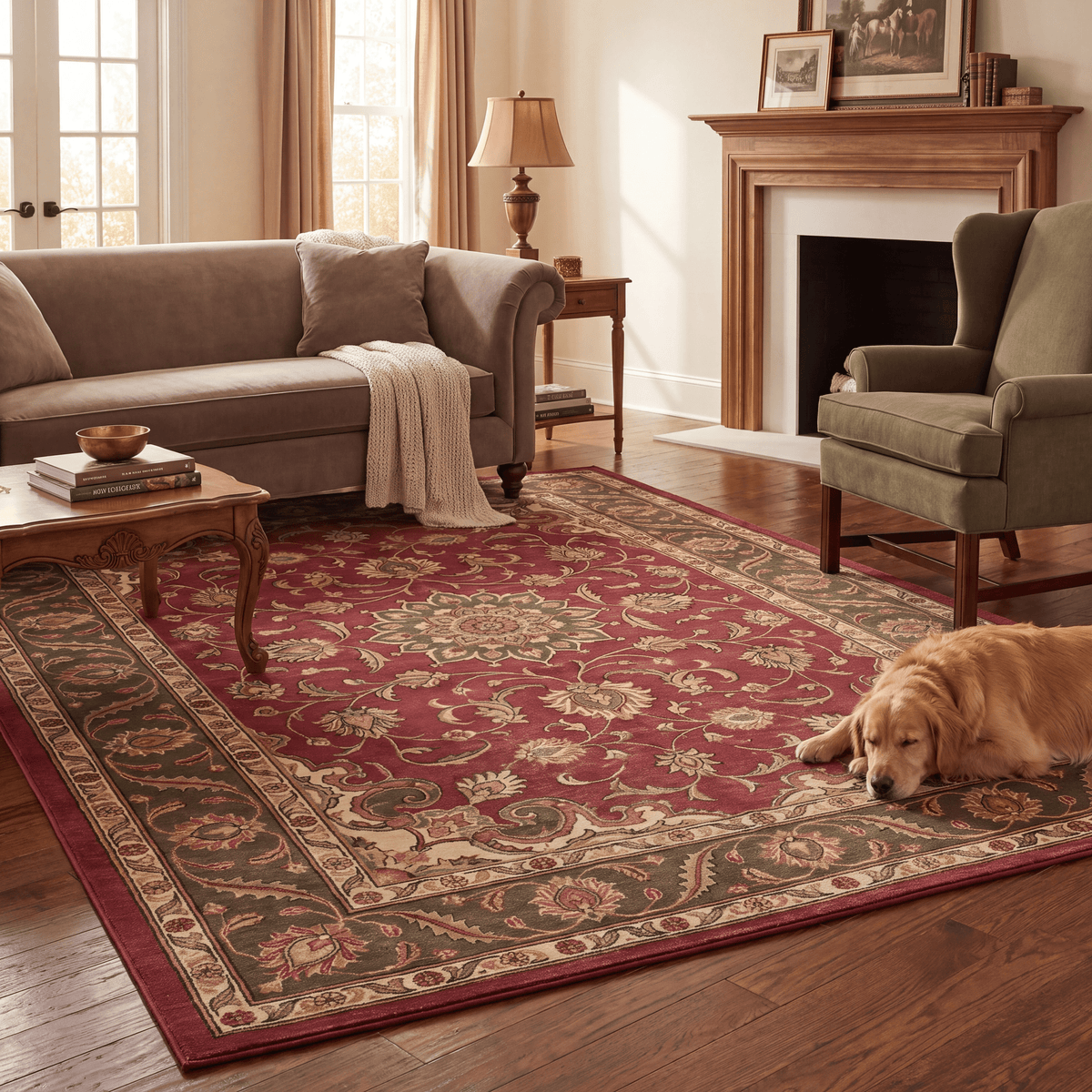 Arnica Traditional Distressed Medallion Wine Olive Bone Washable Indoor Outdoor Entryway Rug - RugzellaDigital Print RugRugzellaRugzellaBBB490-RECT-24x47-60x120cmRGZLLA148291Rectangle2' x 3'11" (60x120 cm)RECTANGLE | Arnica rectangle livingroom