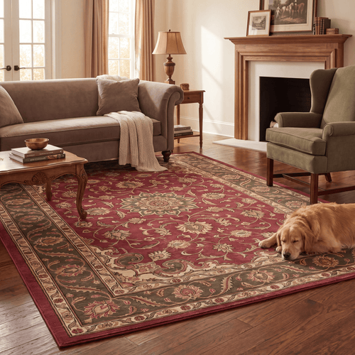 Arnica Traditional Distressed Medallion Wine Olive Bone Washable Indoor Outdoor Entryway Rug - RugzellaDigital Print RugRugzellaRugzellaBBB490-RECT-24x47-60x120cmRGZLLA148291Rectangle2' x 3'11" (60x120 cm)RECTANGLE | Arnica rectangle livingroom
