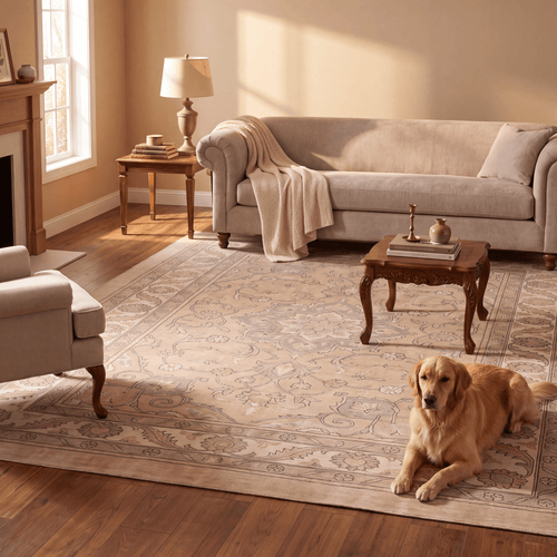 Atrium2 Distressed Medallion Traditional Vintage Style Beige Grey Blush Cream Washable Indoor Outdoor Rug - RugzellaDigital Print RugRugzellaRugzellaBBB404-RECT-24x47-60x120cmRGZLLA117136Rectangle2' x 3'11" (60x120 cm)RECTANGLE | Atrium2 rectangle livingroom