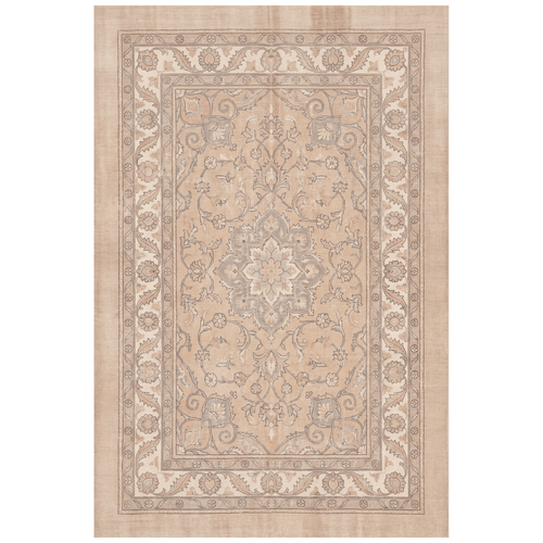 Atrium2 Distressed Medallion Traditional Vintage Style Beige Grey Blush Cream Washable Indoor Outdoor Rug - RugzellaDigital Print RugRugzellaRugzellaBBB404-RECT-24x47-60x120cmRGZLLA117136Rectangle2' x 3'11" (60x120 cm)RECTANGLE | HERO | Atrium2 rectangle