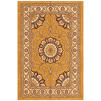 Bayleaf Traditional Medallion Border Persian Style Saffron Gold Ivory Washable Indoor Outdoor Entryway Rug - RugzellaDigital Print RugRugzellaRugzellaBBB494-RECT-24x47-60x120cmRGZLLA149631Rectangle2' x 3'11" (60x120 cm)RECTANGLE | HERO | Bayleaf rectangle