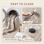 Bazaar2 Modern Mosaic Dot Speckled Sage Green Beige Washable Indoor Outdoor Rug - RugzellaDigital Print RugRugzellaRugzellaBBB397-RECT-24x47-60x120cmRGZLLA115461Rectangle2' x 3'11" (60x120 cm)SHARED | Bazaar2 feature clean