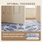 Bellflower Modern Speckled Mosaic Dot Indigo Blue Storm Gray Chalk White Washable Indoor Outdoor Entryway Rug - RugzellaDigital Print RugRugzellaRugzellaBBB497-RECT-24x47-60x120cmRGZLLA150636Rectangle2' x 3'11" (60x120 cm)SHARED | Bellflower feature thickness