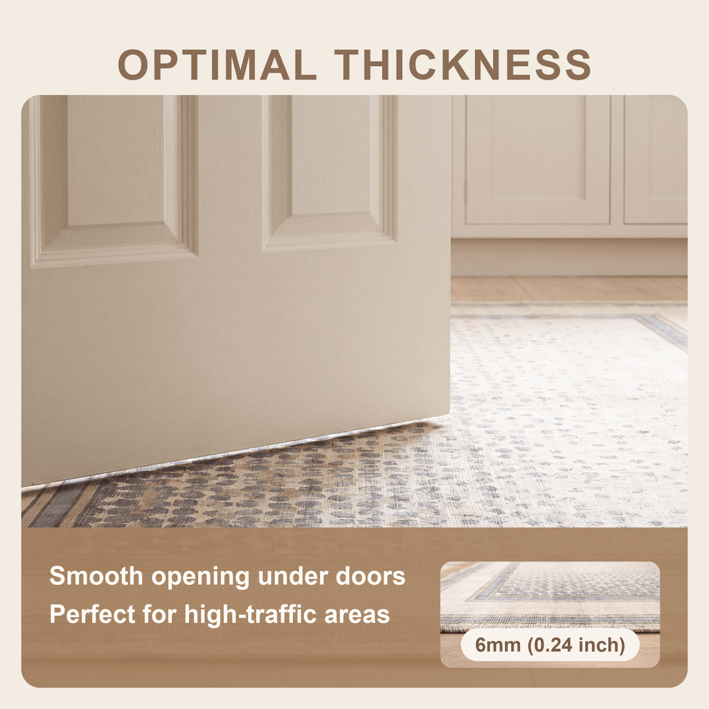 Bistort Modern Speckled Mosaic Dot Cream Grey Soft Blue Tan Washable Indoor Outdoor Entryway Rug - RugzellaDigital Print RugRugzellaRugzellaBBB499-RECT-24x47-60x120cmRGZLLA151306Rectangle2' x 3'11" (60x120 cm)SHARED | Bistort feature thickness