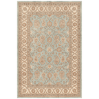 Bittercress Traditional All Over Floral Border Teal Ivory Rust Washable Indoor Outdoor Entryway Rug - RugzellaDigital Print RugRugzellaRugzellaBBB500-RECT-24x47-60x120cmRGZLLA151641Rectangle2' x 3'11" (60x120 cm)RECTANGLE | HERO | Bittercress rectangle