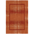 Blaeberry Modern Minimalist Border Abrash Rust Ember Sand Washable Indoor Outdoor Entryway Rug - RugzellaDigital Print RugRugzellaRugzellaBBB501-RECT-24x47-60x120cmRGZLLA151976Rectangle2' x 3'11" (60x120 cm)RECTANGLE | HERO | Blaeberry rectangle