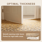 Bogbean Modern Speckled Mosaic Dot Ochre Olive Stone Washable Indoor Outdoor Entryway Rug - RugzellaDigital Print RugRugzellaRugzellaBBB502-RECT-24x47-60x120cmRGZLLA152311Rectangle2' x 3'11" (60x120 cm)SHARED | Bogbean feature thickness