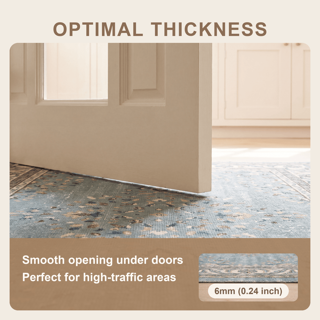 Bracketfern Modern Speckled Mosaic Dot Teal Beige Slate Washable Indoor Outdoor Entryway Rug - RugzellaDigital Print RugRugzellaRugzellaBBB503-RECT-24x47-60x120cmRGZLLA152646Rectangle2' x 3'11" (60x120 cm)SHARED | Bracketfern feature thickness