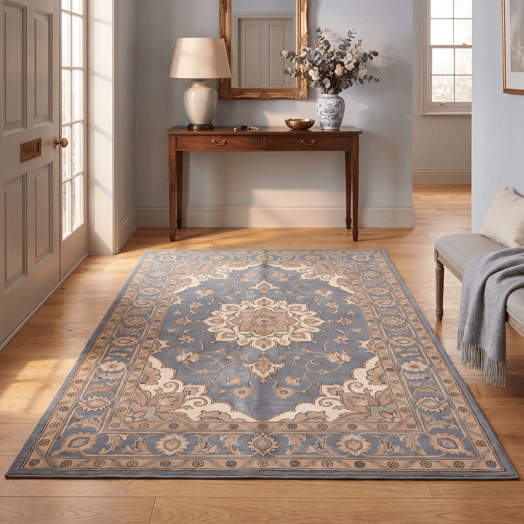 Bulrush Traditional Overdyed Slate Gray Bone Gold Washable Indoor Outdoor Entryway Rug - RugzellaDigital Print RugRugzellaRugzellaBBB507-RECT-24x47-60x120cmRGZLLA153316Rectangle2' x 3'11" (60x120 cm)RECTANGLE | Bulrush rectangle entryway