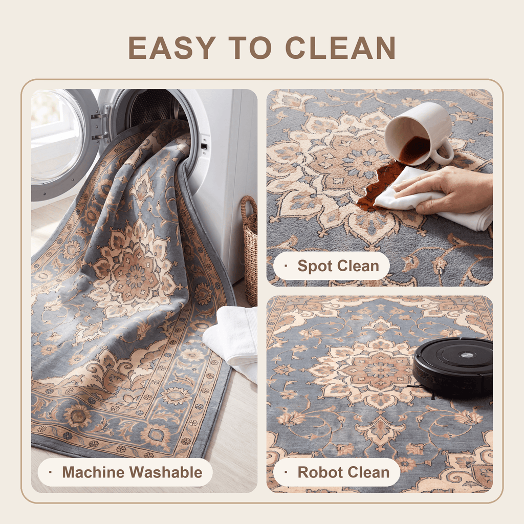 Bulrush Traditional Overdyed Slate Gray Bone Gold Washable Indoor Outdoor Entryway Rug - RugzellaDigital Print RugRugzellaRugzellaBBB507-RECT-24x47-60x120cmRGZLLA153316Rectangle2' x 3'11" (60x120 cm)SHARED | Bulrush feature clean