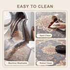 Bulrush Traditional Overdyed Slate Gray Bone Gold Washable Indoor Outdoor Entryway Rug - RugzellaDigital Print RugRugzellaRugzellaBBB507-RECT-24x47-60x120cmRGZLLA153316Rectangle2' x 3'11" (60x120 cm)SHARED | Bulrush feature clean
