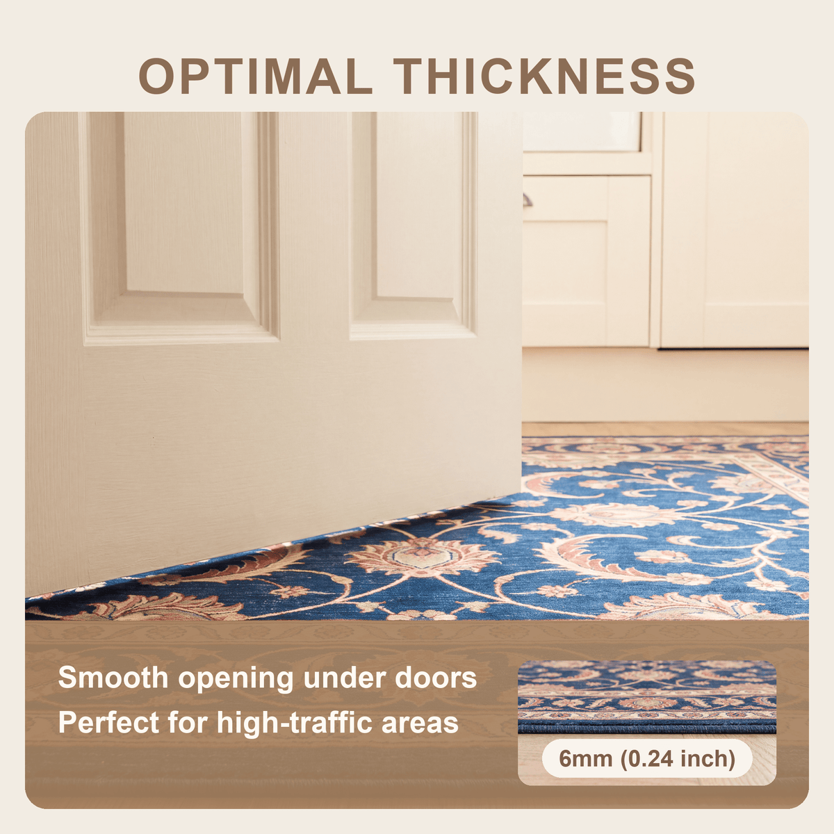 Burdock Traditional Overdyed Medallion Indigo Ivory Madder Red Washable Indoor Outdoor Entryway Rug - RugzellaDigital Print RugRugzellaRugzellaBBB508-RECT-24x47-60x120cmRGZLLA153651Rectangle2' x 3'11" (60x120 cm)SHARED | Burdock feature thickness