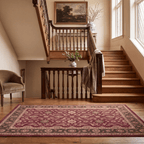 Butte2 Traditional Floral Border Wine Olive Bone Washable Indoor Outdoor Rug - RugzellaDigital Print RugRugzellaRugzellaBBB408-RECT-24x47-60x120cmRGZLLA118476Rectangle2' x 3'11" (60x120 cm)RUNNER | Butte2 runner staircase