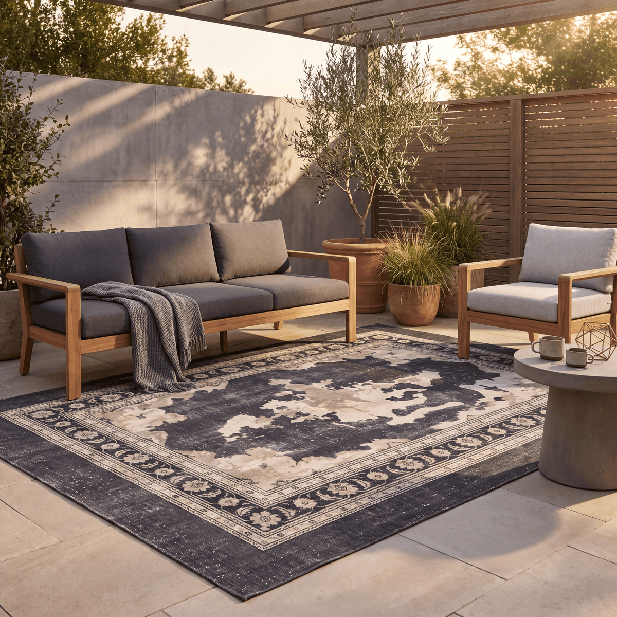 Calamint Modern Distressed Solid Charcoal Ink Ecru Washable Indoor Outdoor Entryway Rug - RugzellaDigital Print RugRugzellaRugzellaBBB511-RECT-24x47-60x120cmRGZLLA154656Rectangle2' x 3'11" (60x120 cm)RECTANGLE | Calamint rectangle outdoor