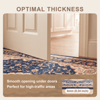 Cardamine Traditional Medallion Persian Style Indigo Ivory Madder Red Washable Indoor Outdoor Entryway Rug - RugzellaDigital Print RugRugzellaRugzellaBBB514-RECT-24x47-60x120cmRGZLLA155661Rectangle2' x 3'11" (60x120 cm)SHARED | Cardamine feature thickness