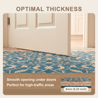 Chapel2 Traditional Floral Border Teal Copper Cream Washable Indoor Outdoor Rug - RugzellaDigital Print RugRugzellaRugzellaBBB396-RECT-24x47-60x120cmRGZLLA115126Rectangle2' x 3'11" (60x120 cm)SHARED | Chapel2 feature thickness