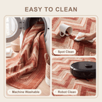 Cherrywood Modern Brushstroke Stripe Washable Indoor Outdoor Rust Ember Sand Entryway Rug - RugzellaDigital Print RugRugzellaRugzellaBBB520-RECT-24x47-60x120cmRGZLLA157671Rectangle2' x 3'11" (60x120 cm)SHARED | Cherrywood feature clean