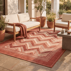 Cherrywood Modern Brushstroke Stripe Washable Indoor Outdoor Rust Ember Sand Entryway Rug - RugzellaDigital Print RugRugzellaRugzellaBBB520-RECT-24x47-60x120cmRGZLLA157671Rectangle2' x 3'11" (60x120 cm)RECTANGLE | Cherrywood rectangle outdoor