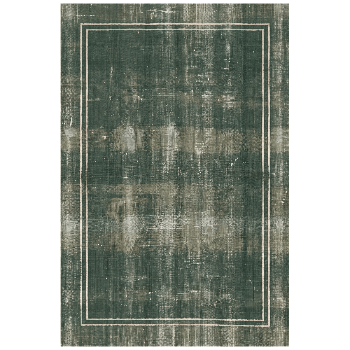 Cicely Modern Minimalist Border Abrash Forest Green Moss Bone Washable Indoor Outdoor Entryway Rug - RugzellaDigital Print RugRugzellaRugzellaBBB522-RECT-24x47-60x120cmRGZLLA158341Rectangle2' x 3'11" (60x120 cm)RECTANGLE | HERO | Cicely rectangle