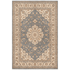 Clematis Traditional Oriental Style Medallion Slate Bone Gold Washable Indoor Outdoor Entryway Rug - RugzellaDigital Print RugRugzellaRugzellaBBB525-RECT-24x47-60x120cmRGZLLA159346Rectangle2' x 3'11" (60x120 cm)RECTANGLE | HERO | Clematis rectangle