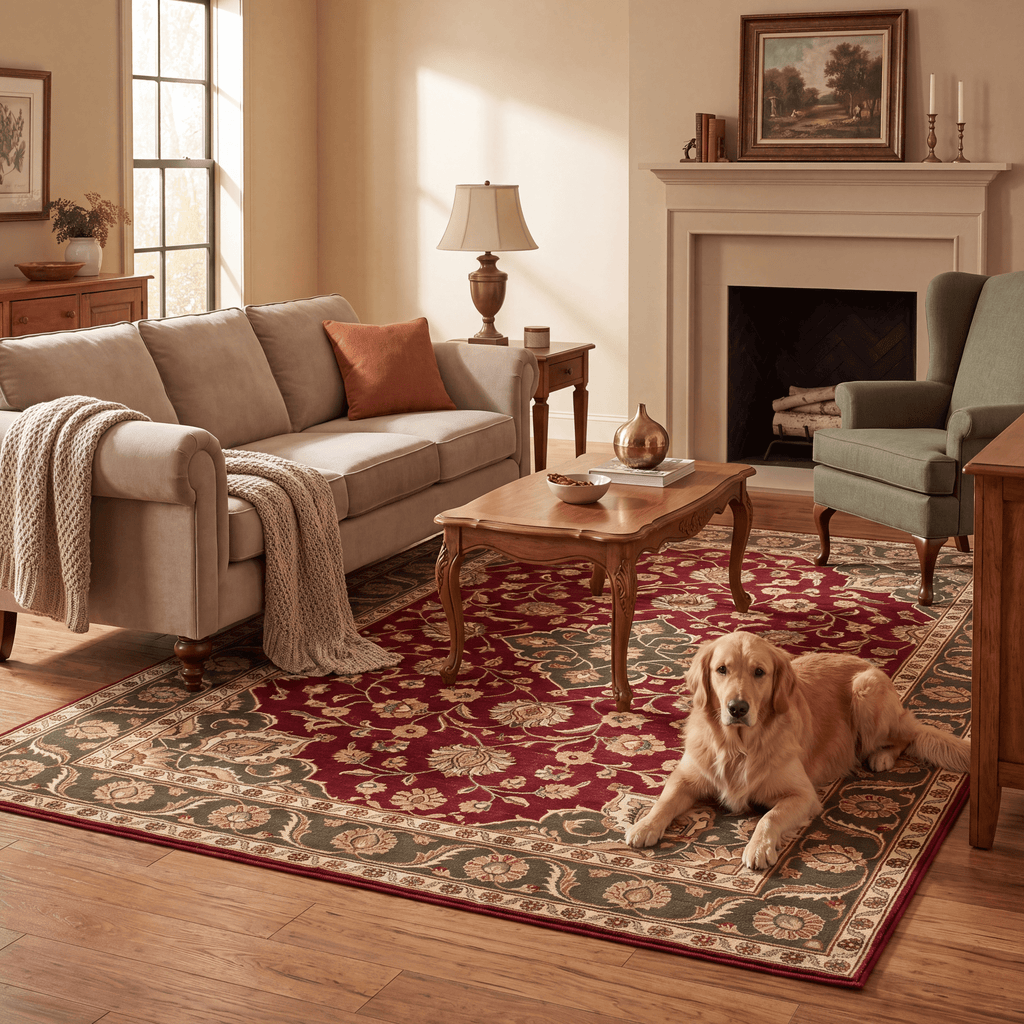 Clovewood Traditional Oriental Style Medallion Wine Olive Bone Washable Indoor Outdoor Entryway Rug - RugzellaDigital Print RugRugzellaRugzellaBBB526-RECT-24x47-60x120cmRGZLLA159681Rectangle2' x 3'11" (60x120 cm)RECTANGLE | Clovewood rectangle livingroom