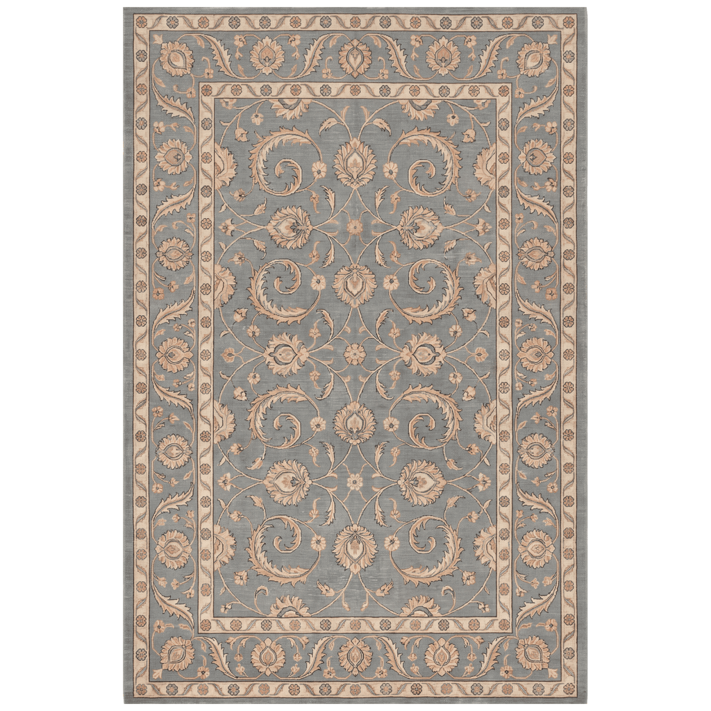 Courtyard2 Traditional Floral Border Slate Gray Bone Gold Washable Indoor Outdoor Entryway Rug - RugzellaDigital Print RugRugzellaRugzellaBBB402-RECT-24x47-60x120cmRGZLLA116466Rectangle2' x 3'11" (60x120 cm)RECTANGLE | HERO | Courtyard2 rectangle
