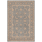 Courtyard2 Traditional Floral Border Slate Gray Bone Gold Washable Indoor Outdoor Entryway Rug - RugzellaDigital Print RugRugzellaRugzellaBBB402-RECT-24x47-60x120cmRGZLLA116466Rectangle2' x 3'11" (60x120 cm)RECTANGLE | HERO | Courtyard2 rectangle