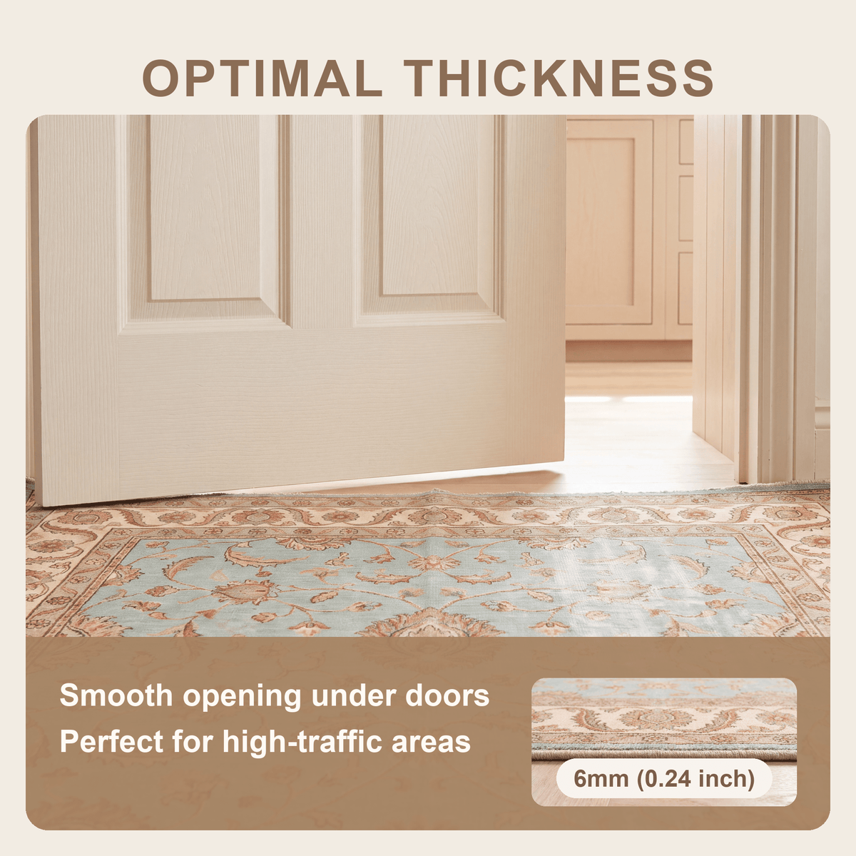 Cowparsley Traditional Distressed Medallion Teal Ivory Rust Washable Indoor Outdoor Entryway Rug - RugzellaDigital Print RugRugzellaRugzellaBBB531-RECT-24x47-60x120cmRGZLLA161021Rectangle2' x 3'11" (60x120 cm)SHARED | Cowparsley feature thickness