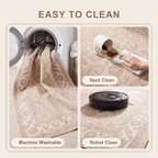 Crag2 Distressed Medallion Traditional Beige Grey Blush Washable Indoor Outdoor Entryway Rug - RugzellaDigital Print RugRugzellaRugzellaBBB413-RECT-24x47-60x120cmRGZLLA119816Rectangle2' x 3'11" (60x120 cm)SHARED | Crag2 feature clean