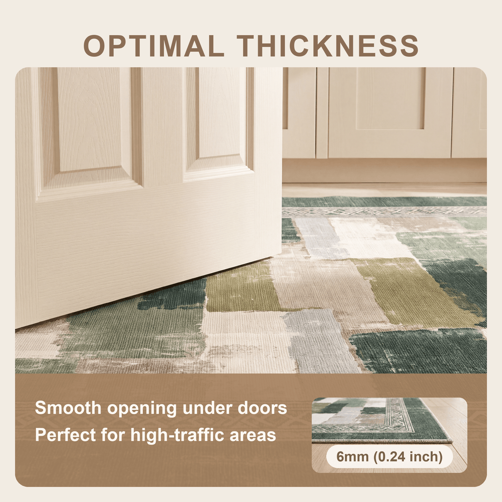 Current2 Modern Speckled Mosaic Dot Forest Green Moss Bone Washable Indoor Outdoor Rug - RugzellaDigital Print RugRugzellaRugzellaBBB387-RECT-24x47-60x120cmRGZLLA112446Rectangle2' x 3'11" (60x120 cm)SHARED | Current2 feature thickness