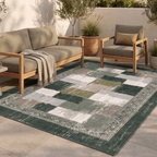 Current2 Modern Speckled Mosaic Dot Forest Green Moss Bone Washable Indoor Outdoor Rug - RugzellaDigital Print RugRugzellaRugzellaBBB387-RECT-24x47-60x120cmRGZLLA112446Rectangle2' x 3'11" (60x120 cm)RECTANGLE | Current2 rectangle outdoor