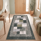 Current2 Modern Speckled Mosaic Dot Forest Green Moss Bone Washable Indoor Outdoor Rug - RugzellaDigital Print RugRugzellaRugzellaBBB387-RECT-24x47-60x120cmRGZLLA112446Rectangle2' x 3'11" (60x120 cm)RUNNER | Current2 runner entryway