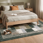 Current2 Modern Speckled Mosaic Dot Forest Green Moss Bone Washable Indoor Outdoor Rug - RugzellaDigital Print RugRugzellaRugzellaBBB387-RECT-24x47-60x120cmRGZLLA112446Rectangle2' x 3'11" (60x120 cm)RECTANGLE | Current2 rectangle bedroom