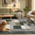 Current2 Modern Speckled Mosaic Dot Forest Green Moss Bone Washable Indoor Outdoor Rug - RugzellaDigital Print RugRugzellaRugzellaBBB387-RECT-24x47-60x120cmRGZLLA112446Rectangle2' x 3'11" (60x120 cm)RECTANGLE | Current2 rectangle livingroom