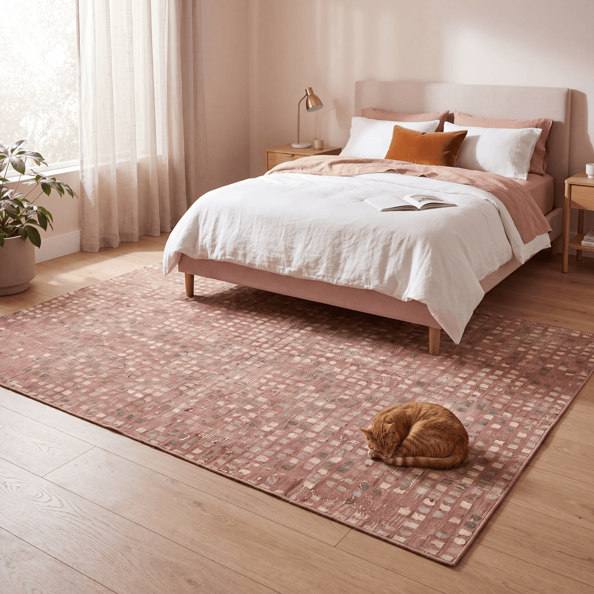 Cyclamen Modern Speckled Mosaic Dot Washable Indoor Outdoor Clay Rose Ash Grey Entryway Rug - RugzellaDigital Print RugRugzellaRugzellaBBB537-RECT-24x47-60x120cmRGZLLA162696Rectangle2' x 3'11" (60x120 cm)RECTANGLE | Cyclamen rectangle bedroom