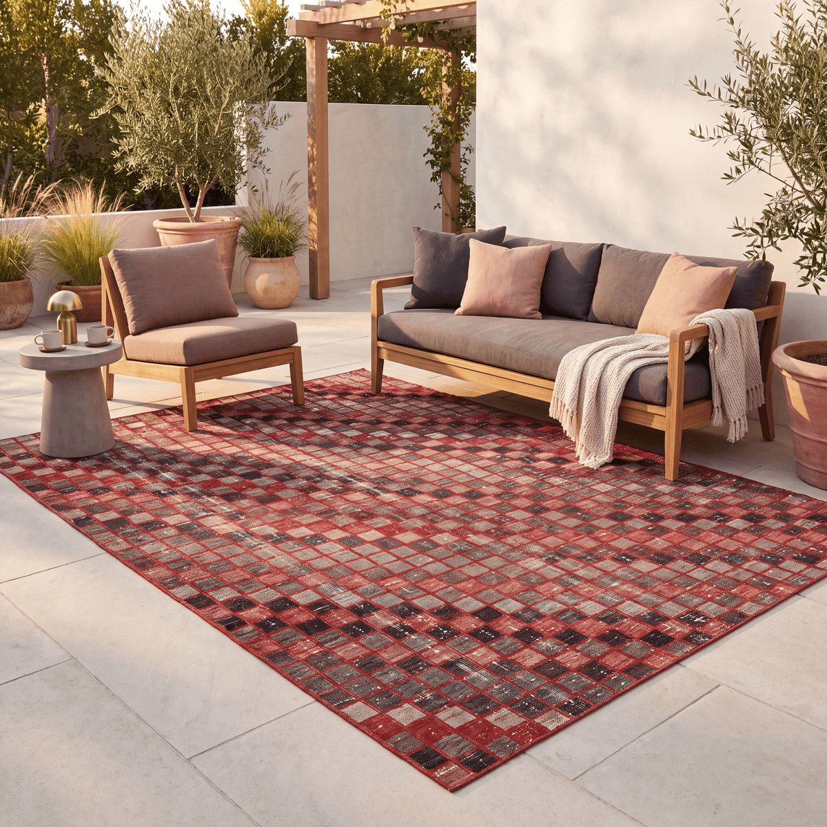 Dahlia Modern Speckled Mosaic Dot Ember Orange Ink Blue Bone Washable Indoor Outdoor Entryway Rug - RugzellaDigital Print RugRugzellaRugzellaBBB539-RECT-24x47-60x120cmRGZLLA163031Rectangle2' x 3'11" (60x120 cm)RECTANGLE | Dahlia rectangle outdoor