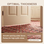 Dahlia Modern Speckled Mosaic Dot Ember Orange Ink Blue Bone Washable Indoor Outdoor Entryway Rug - RugzellaDigital Print RugRugzellaRugzellaBBB539-RECT-24x47-60x120cmRGZLLA163031Rectangle2' x 3'11" (60x120 cm)SHARED | Dahlia feature thickness