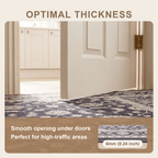 Daisywood Traditional Floral Overdyed Charcoal Pewter Ivory Washable Indoor Outdoor Entryway Rug - RugzellaDigital Print RugRugzellaRugzellaBBB540-RECT-24x47-60x120cmRGZLLA163366Rectangle2' x 3'11" (60x120 cm)SHARED | Daisywood feature thickness