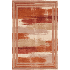 Dewberry Modern Brushstroke Stripe Rust Ember Sand Washable Indoor Outdoor Entryway Rug - RugzellaDigital Print RugRugzellaRugzellaBBB543-RECT-24x47-60x120cmRGZLLA164371Rectangle2' x 3'11" (60x120 cm)RECTANGLE | HERO | Dewberry rectangle