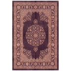 Ember2 Traditional Medallion Persian Style Aubergine Rose Ivory Washable Indoor Outdoor Rug - RugzellaDigital Print RugRugzellaRugzellaBBB380-RECT-24x47-60x120cmRGZLLA110436Rectangle2' x 3'11" (60x120 cm)RECTANGLE | HERO | Ember2 rectangle