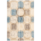 Eyebright Modern Overlapping Circles Cream Grey Soft Blue Tan Washable Indoor Outdoor Entryway Rug - RugzellaDigital Print RugRugzellaRugzellaBBB550-RECT-24x47-60x120cmRGZLLA166381Rectangle2' x 3'11" (60x120 cm)RECTANGLE | HERO | Eyebright rectangle
