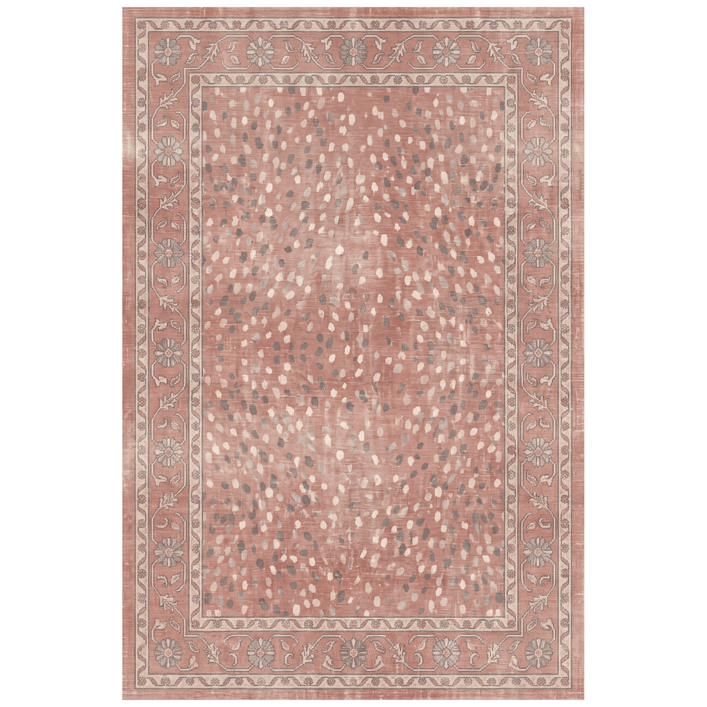 Fell2 Modern Speckled Mosaic Dot Clay Rose Ash Washable Indoor Outdoor Rug - RugzellaDigital Print RugRugzellaRugzellaBBB416-RECT-24x47-60x120cmRGZLLA120486Rectangle2' x 3'11" (60x120 cm)RECTANGLE | HERO | Fell2 rectangle