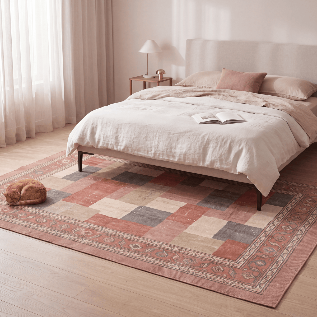 Fen2 Modern Speckled Mosaic Dot Clay Rose Ash Washable Indoor Outdoor Rug - RugzellaDigital Print RugRugzellaRugzellaBBB417-RECT-24x47-60x120cmRGZLLA120821Rectangle2' x 3'11" (60x120 cm)RECTANGLE | Fen2 rectangle bedroom